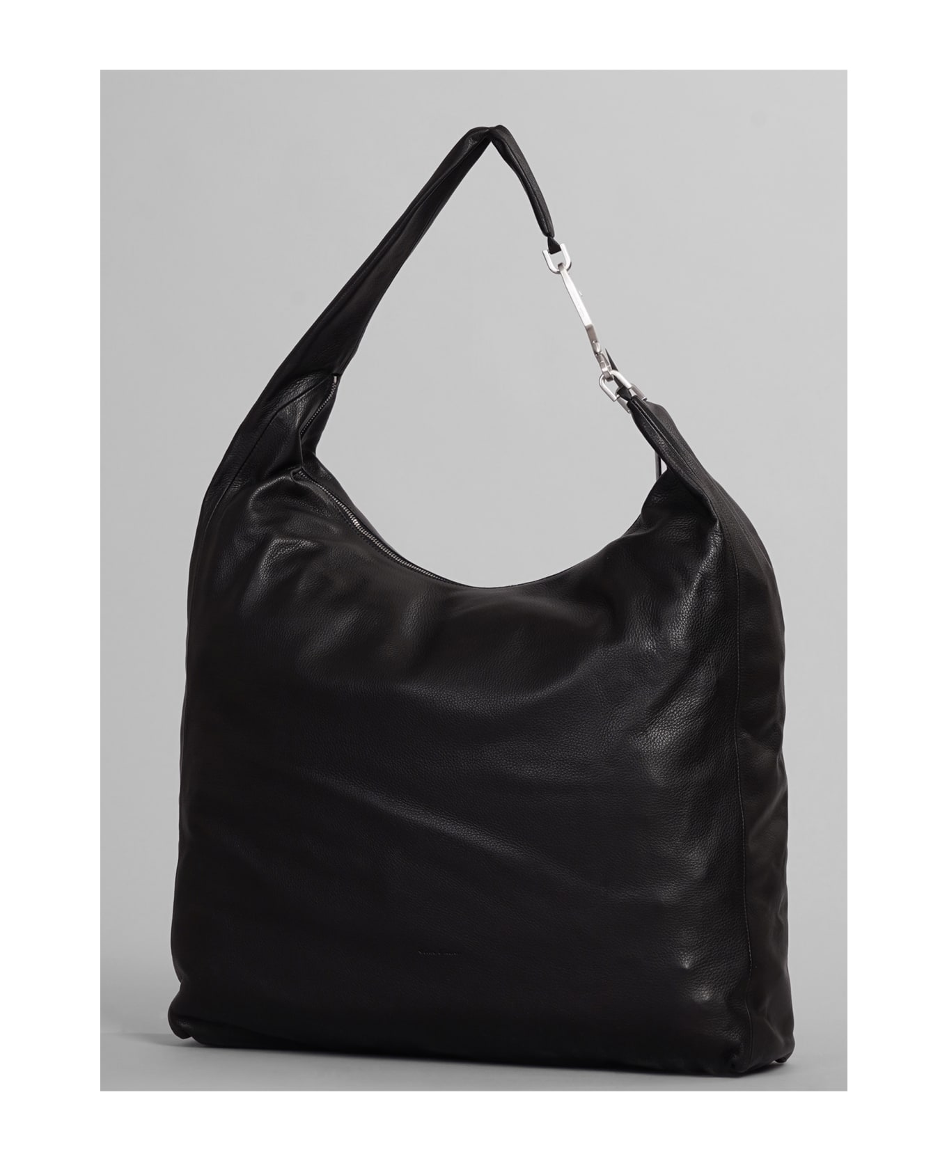Rick Owens Cerberus Bag Shoulder Bag In Black Leather - black