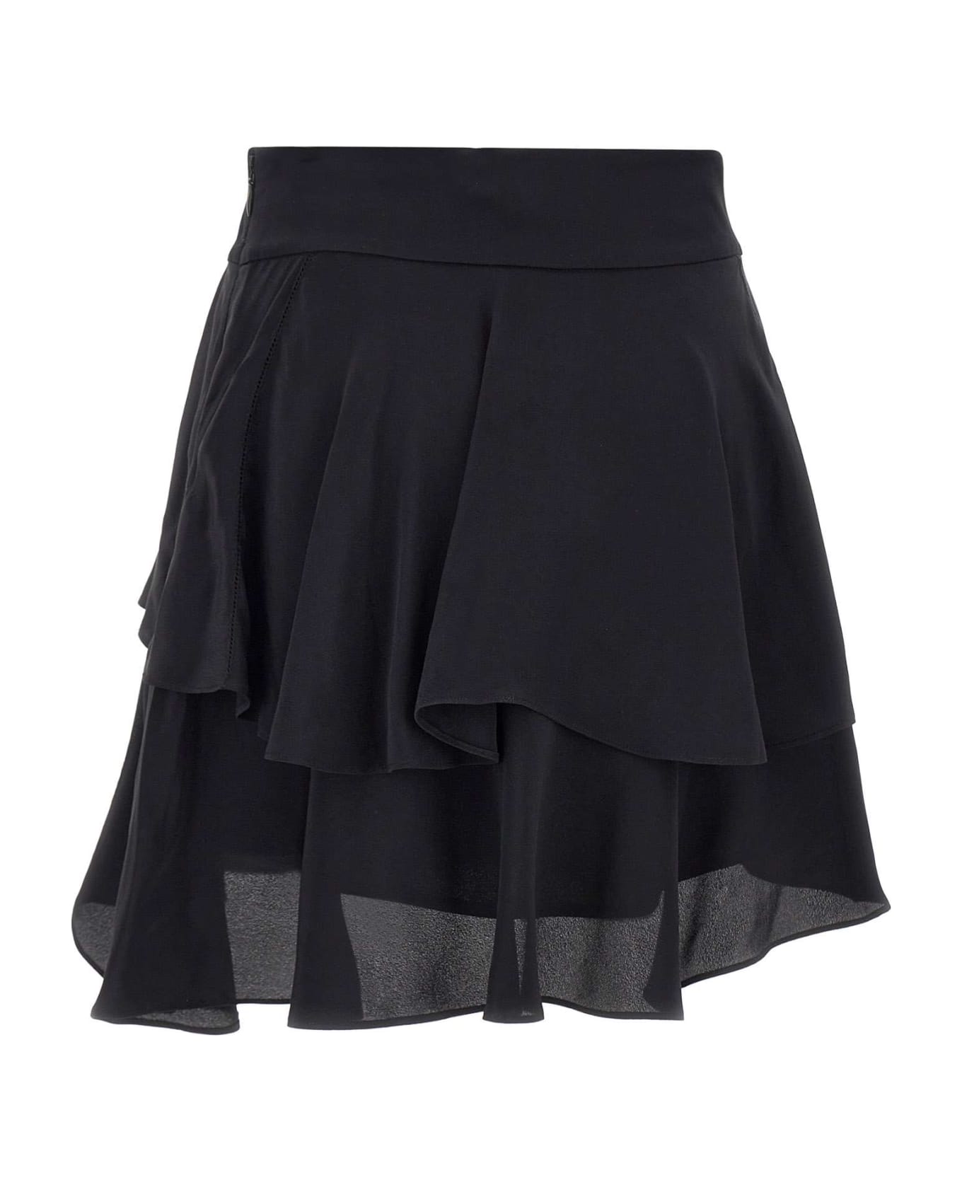 IRO "emerie" Viscose And Silk Skirt - BLACK