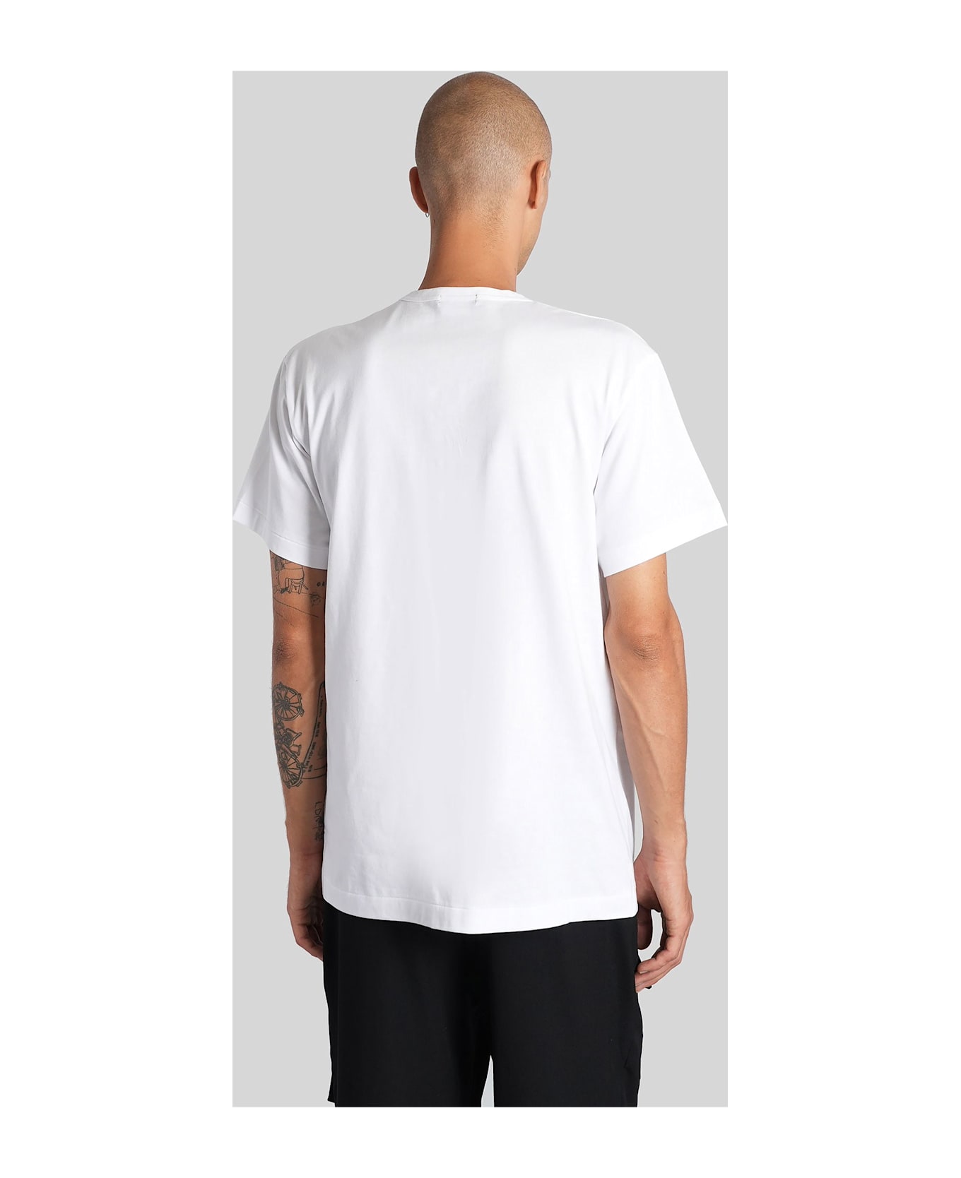 Comme Des Garçons Homme Plus T-shirt In White Cotton - white