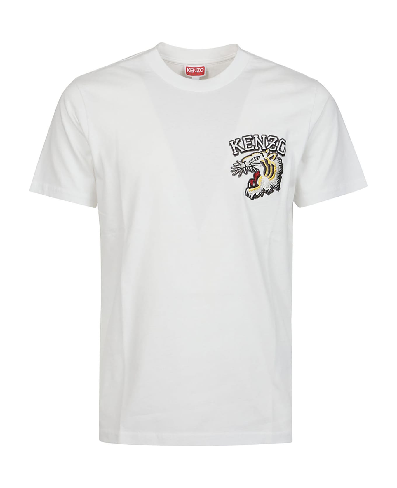 Kenzo Tiger Varsity Slim T-shirt - Blanc Casse