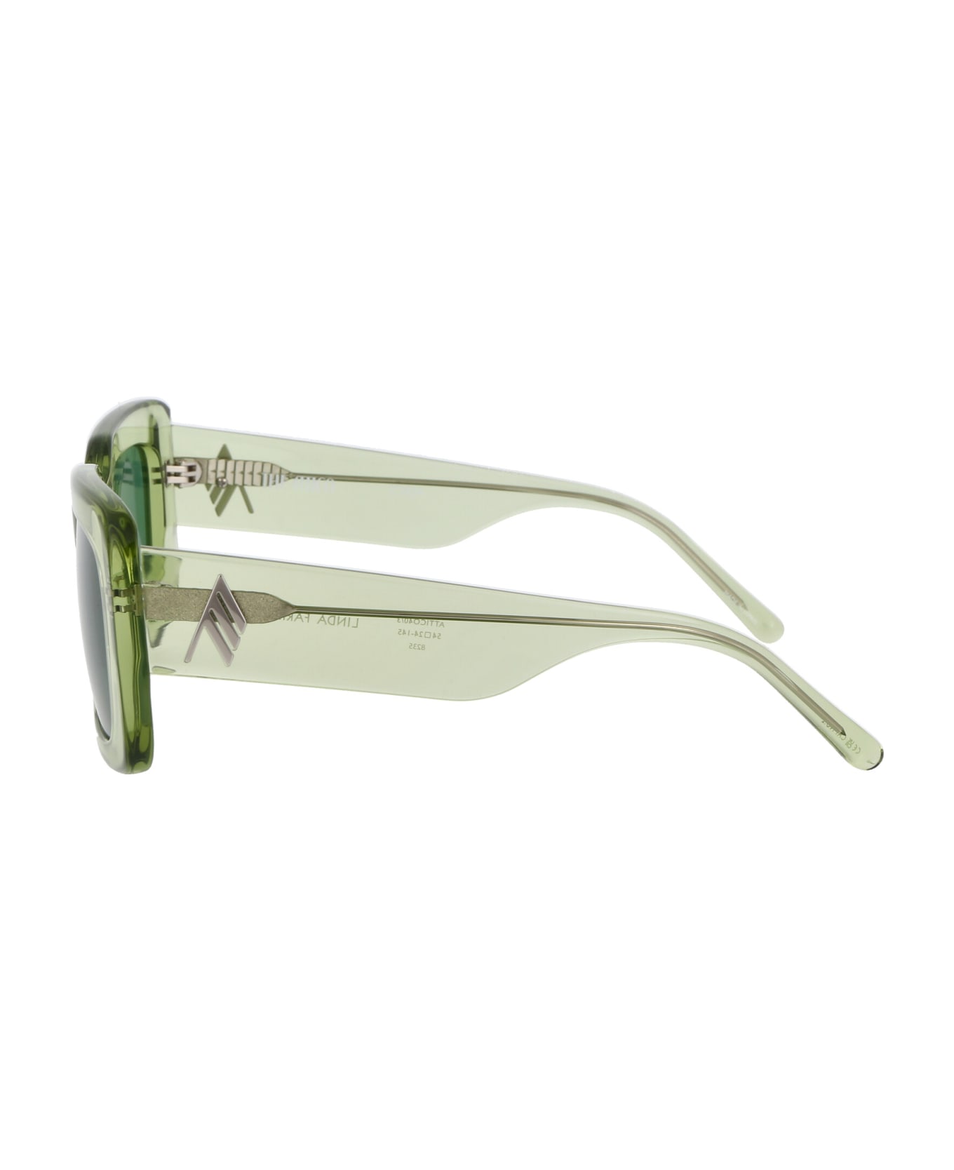 The Attico Jorja Sunglasses - LIME/SILVER/GREEN