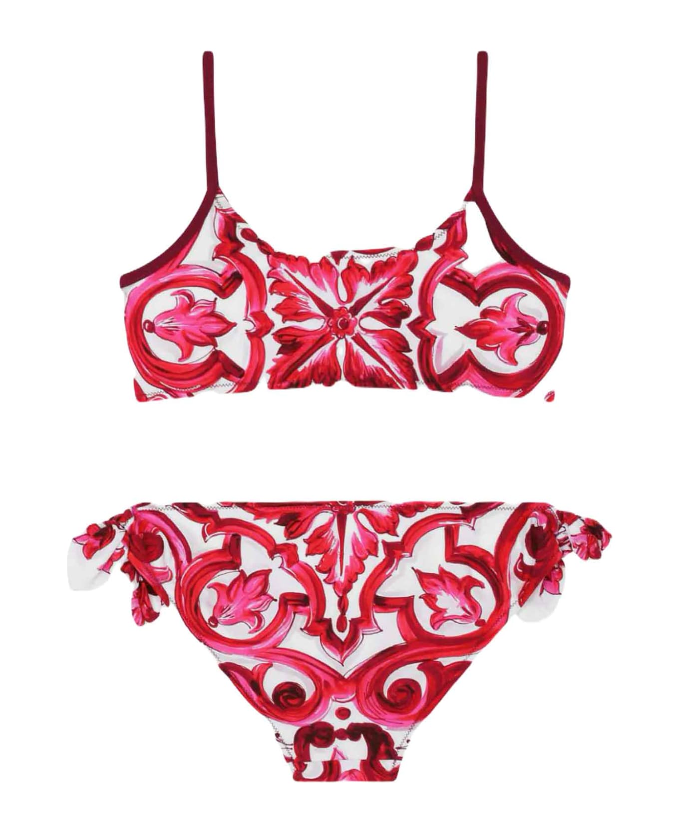 Dolce & Gabbana White/red Bikini Girl - Bianco