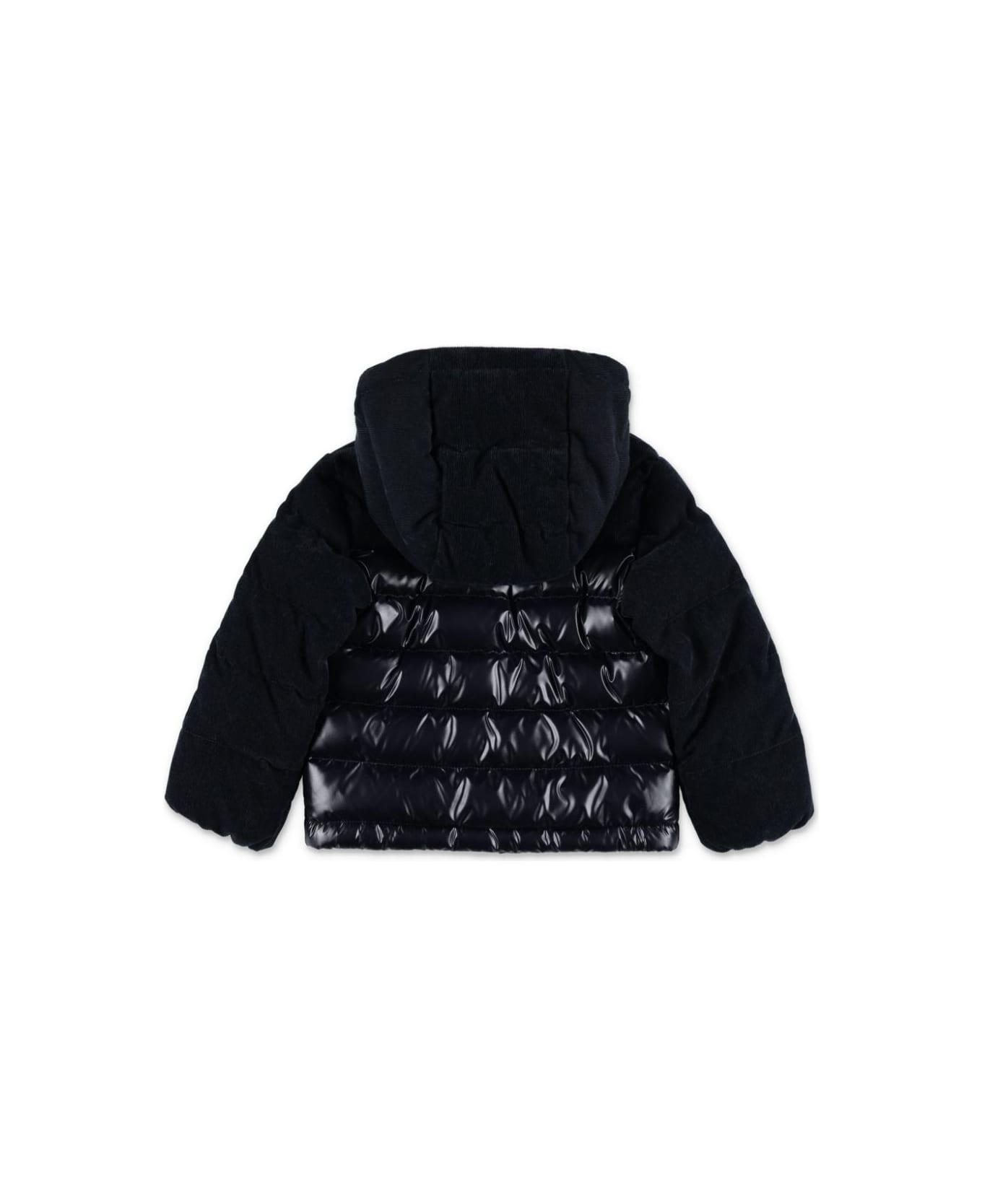 Moncler Black Down Jacket Baby Boy - Black