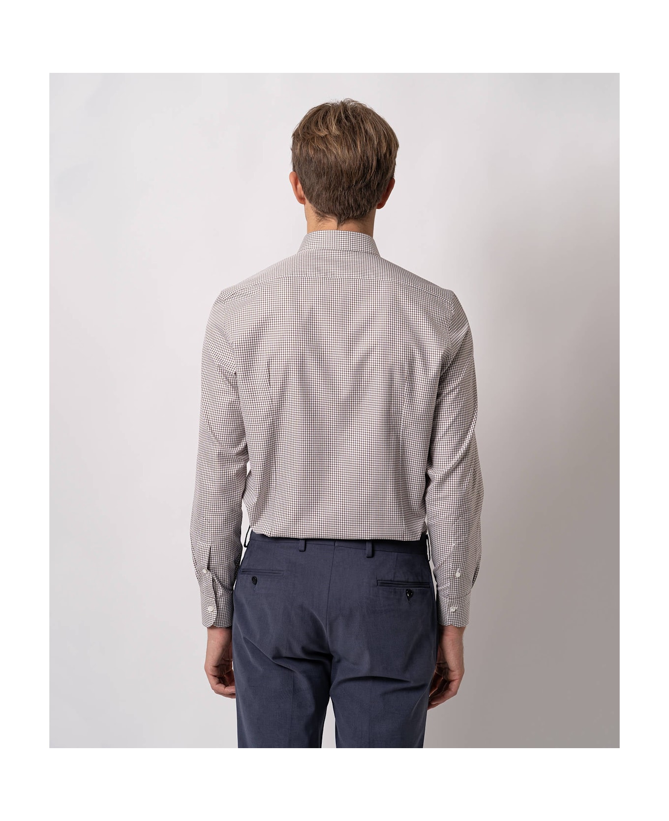 Larusmiani Tailored Cotton Shirt Hyde Park Shirt - Brown