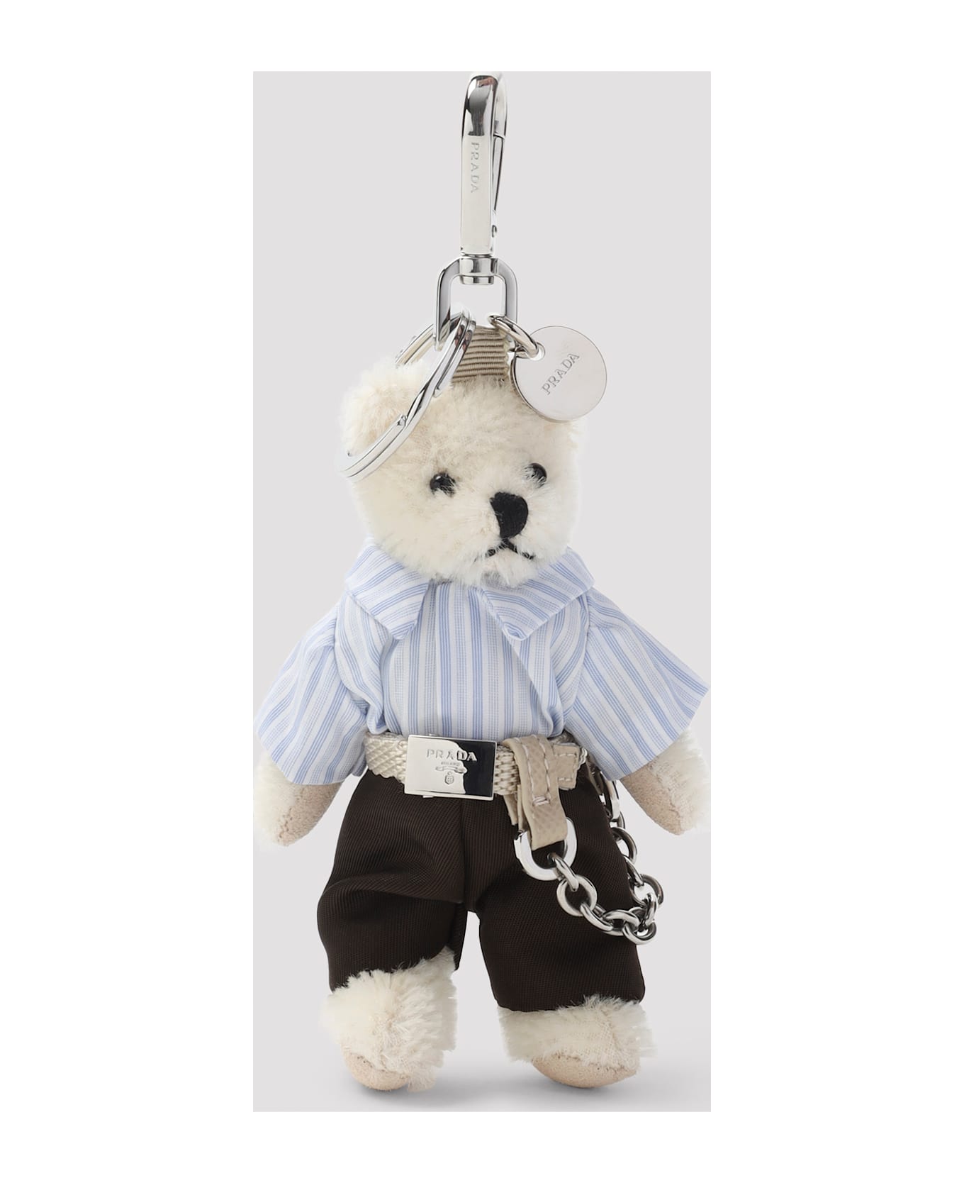 Prada Trick Orsetto Key Ring - Bianco