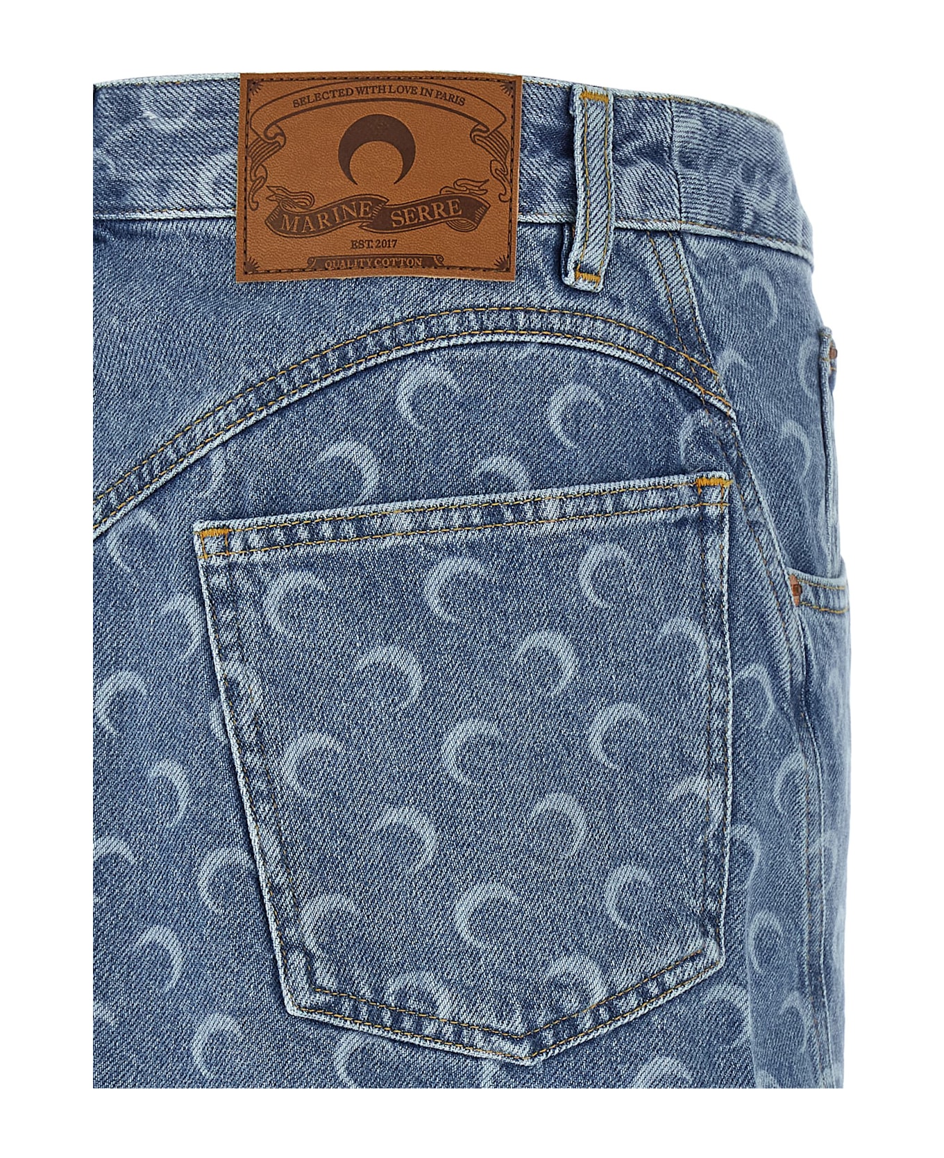 Marine Serre 
moon
 Skirt - Light Blue