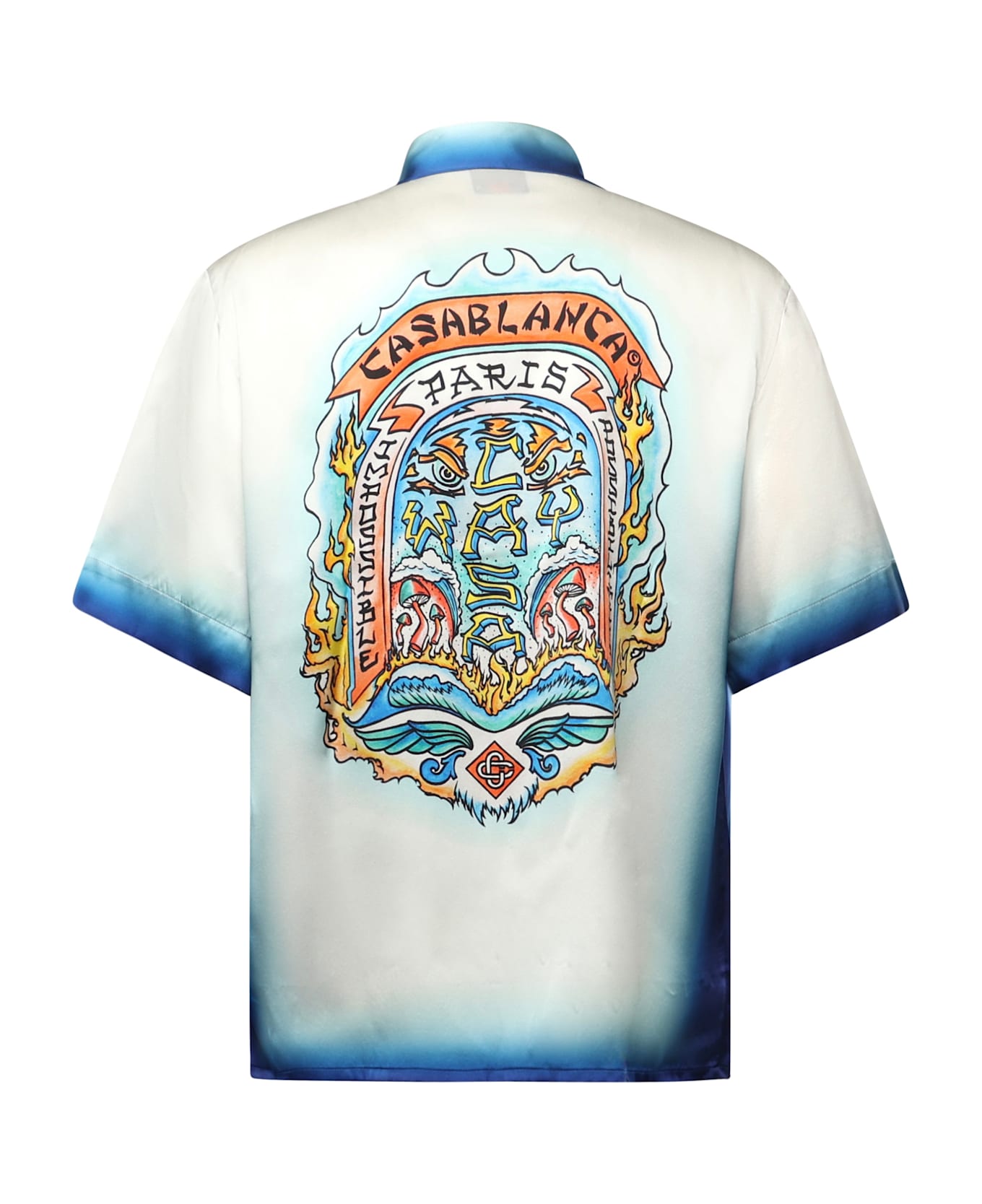 Casablanca "casa Way Skate" Silk Shirt - White