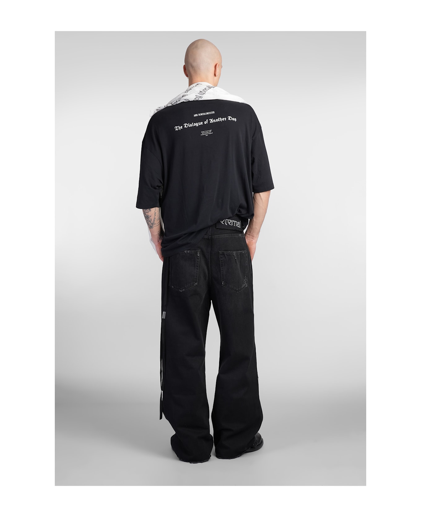 Ann Demeulemeester Dieter T-shirt In Black Cotton - black