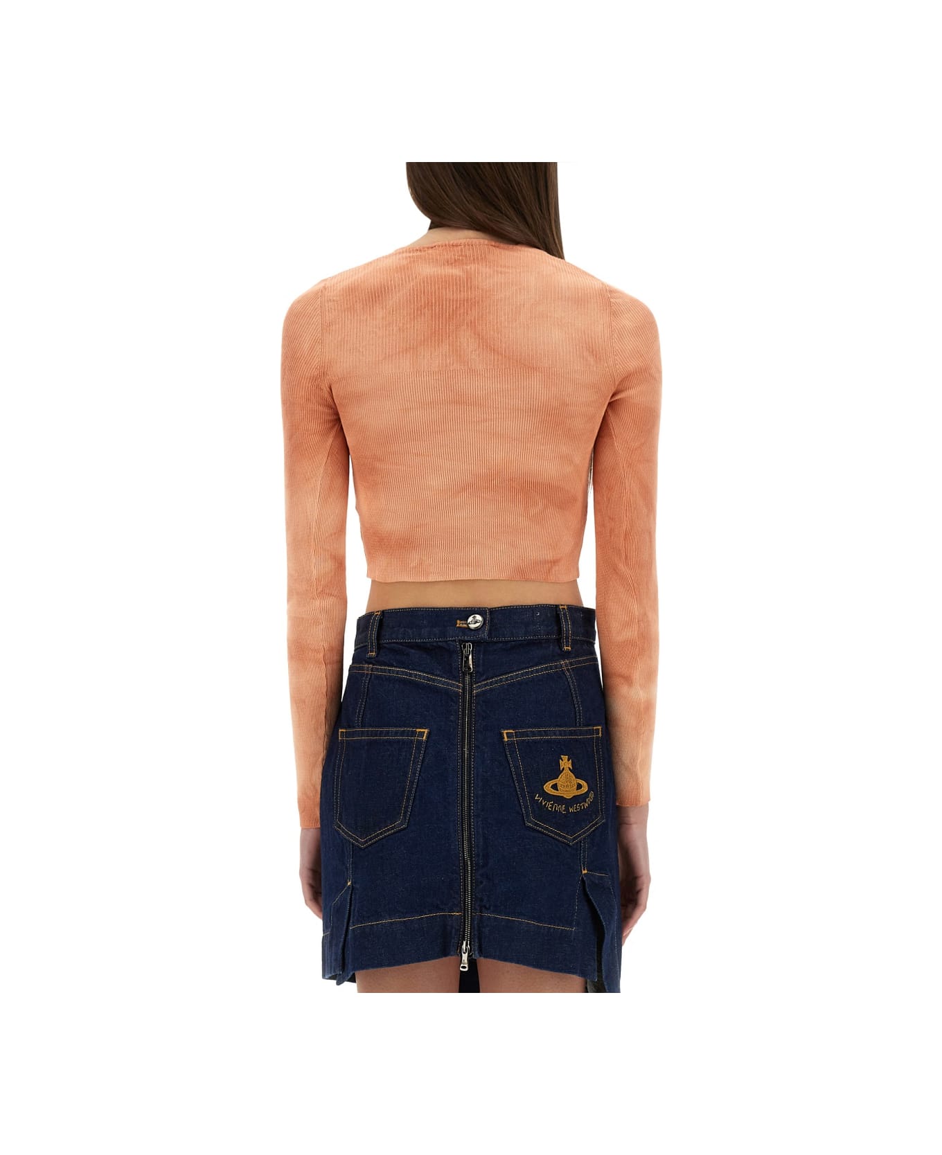Vivienne Westwood "bea Cropped" Top - PINK