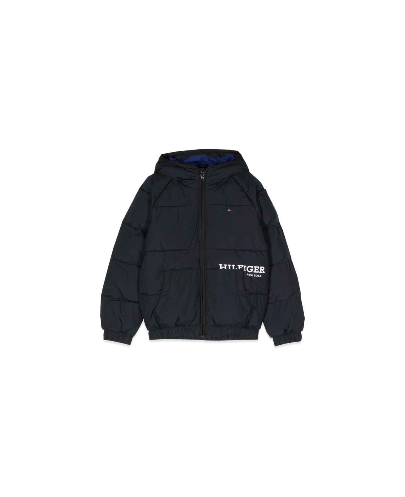 Tommy Hilfiger Logo Padded Jacket - BLUE