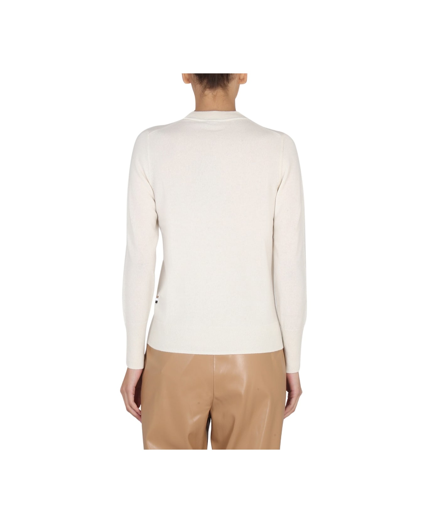 Hugo Boss Cashmere Sweater - WHITE