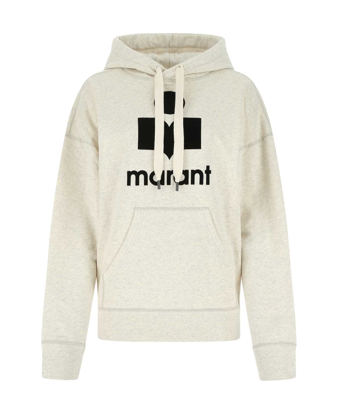 Marant Étoile Melange Ivory Cotton Blend Mansel Sweatshirt - Beige フリース