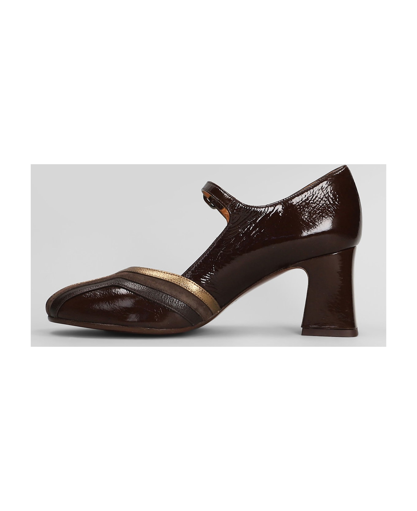 Chie Mihara Feva Pumps In Brown Leather - brown