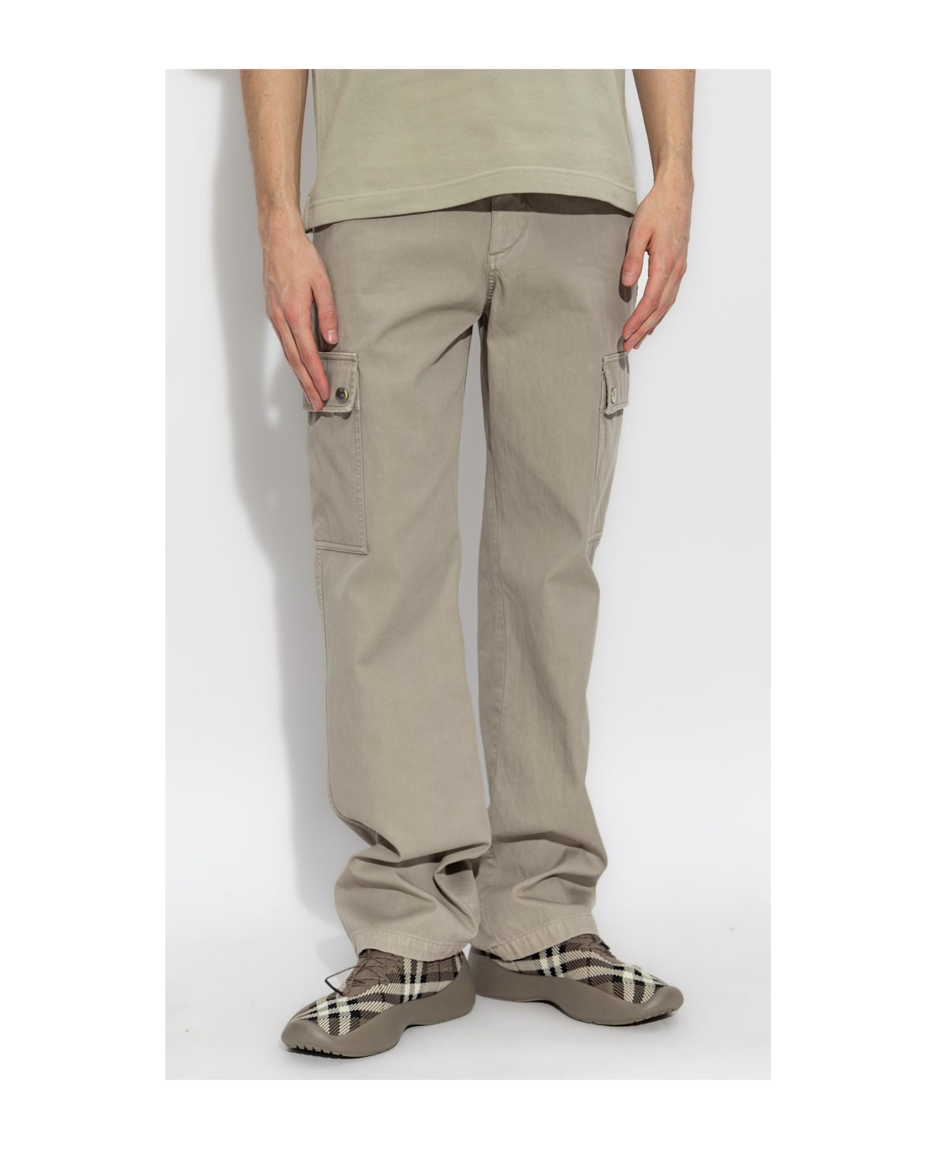 Burberry Straight Leg Jeans - Beige