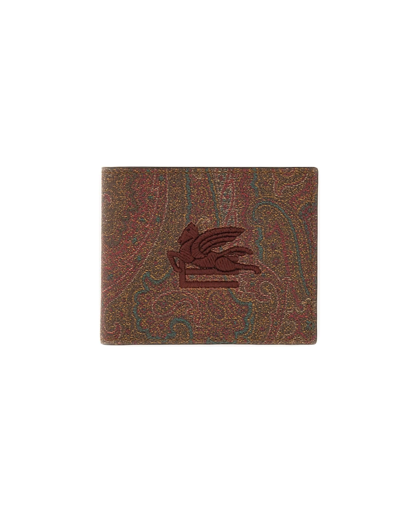 Etro Paisley Print Wallet - RED