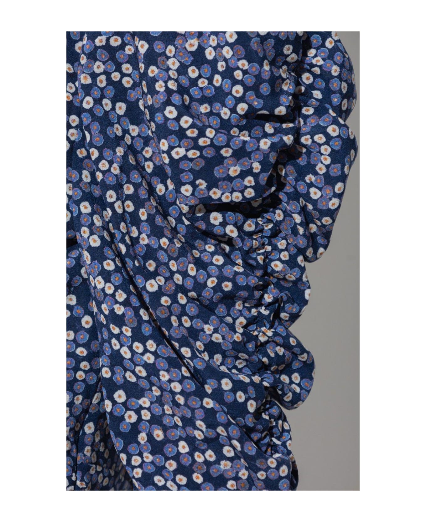 Isabel Marant Runch Detailed Puff-sleeve Dress