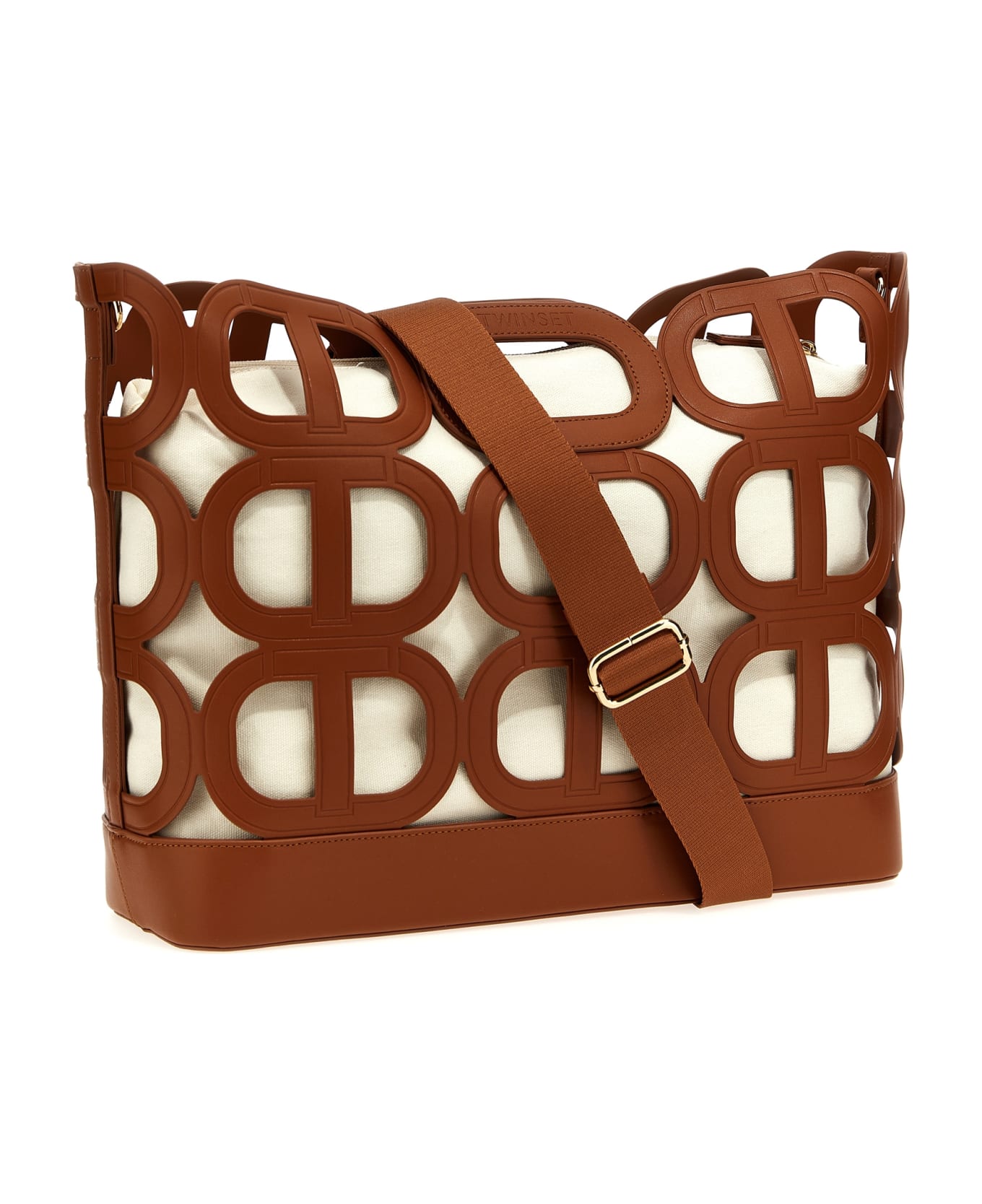 TwinSet 'lila' Shopping Bag - Brown