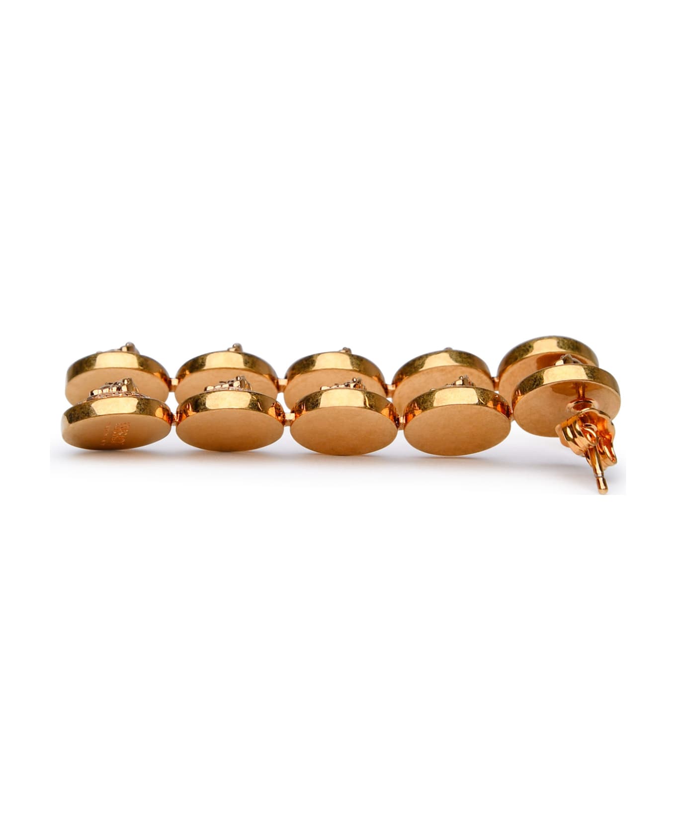 Versace 'tribute Medusa' Gold Metal Pendant Earrings - ORO