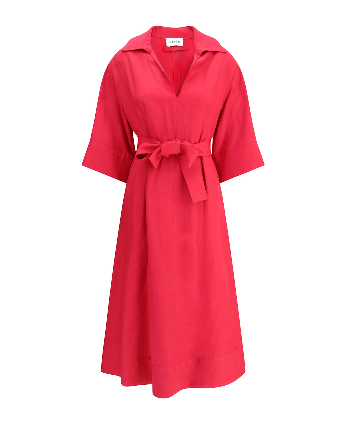 Parosh V-neckline Midi Dress