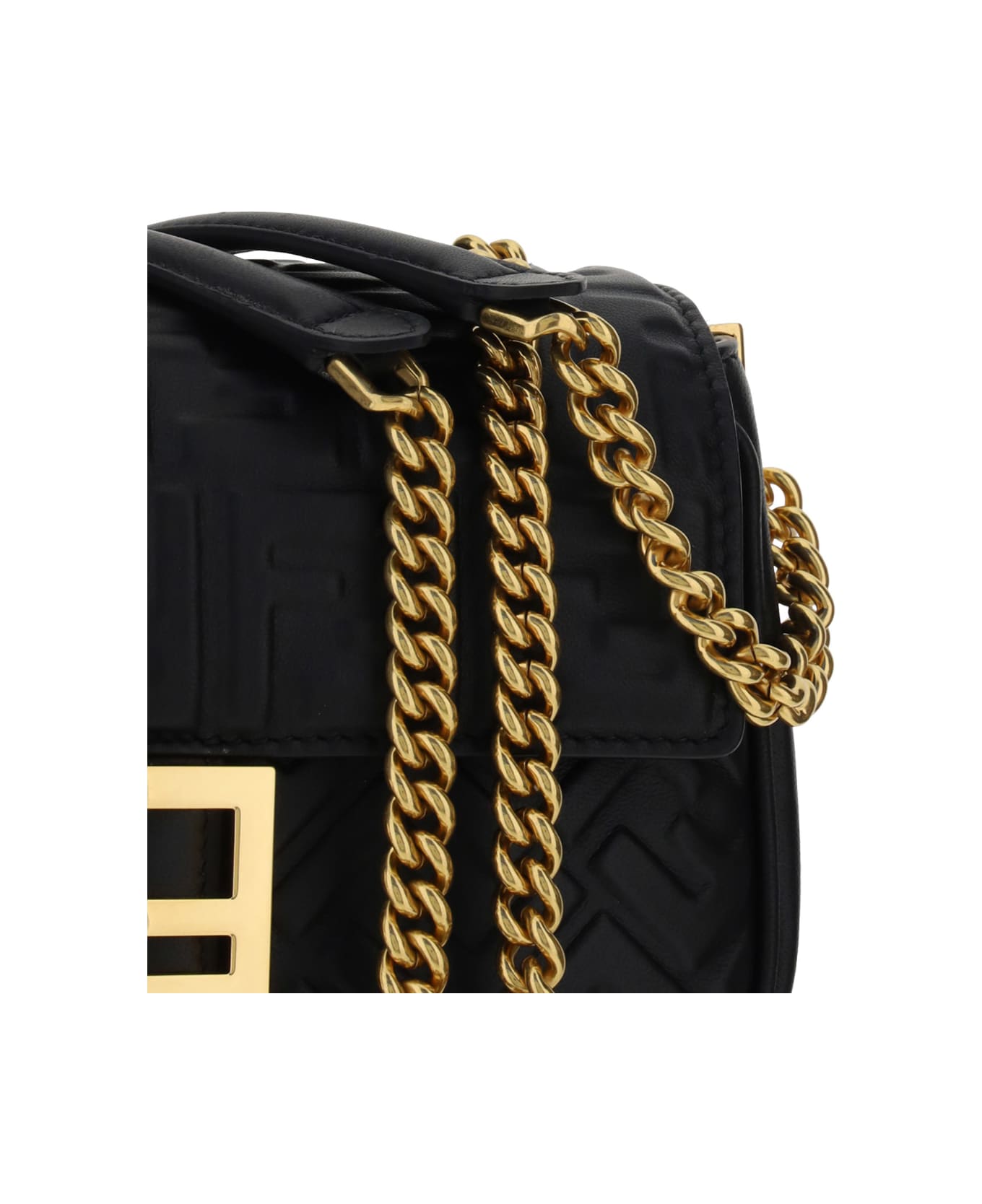 Fendi Baguette Shoulder Bag - Nero+ovibr