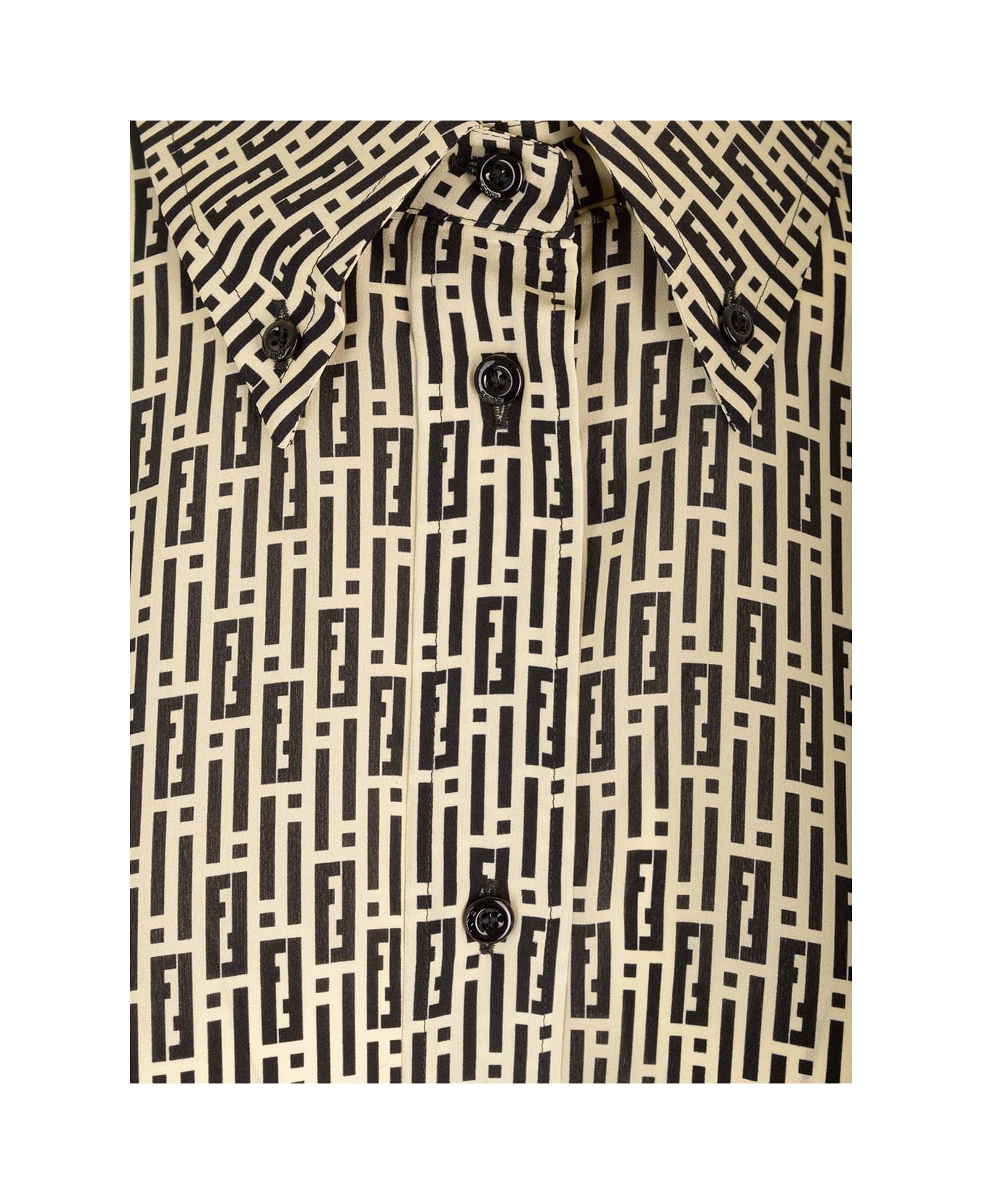 Fendi Long-sleeved Shirt - Black
