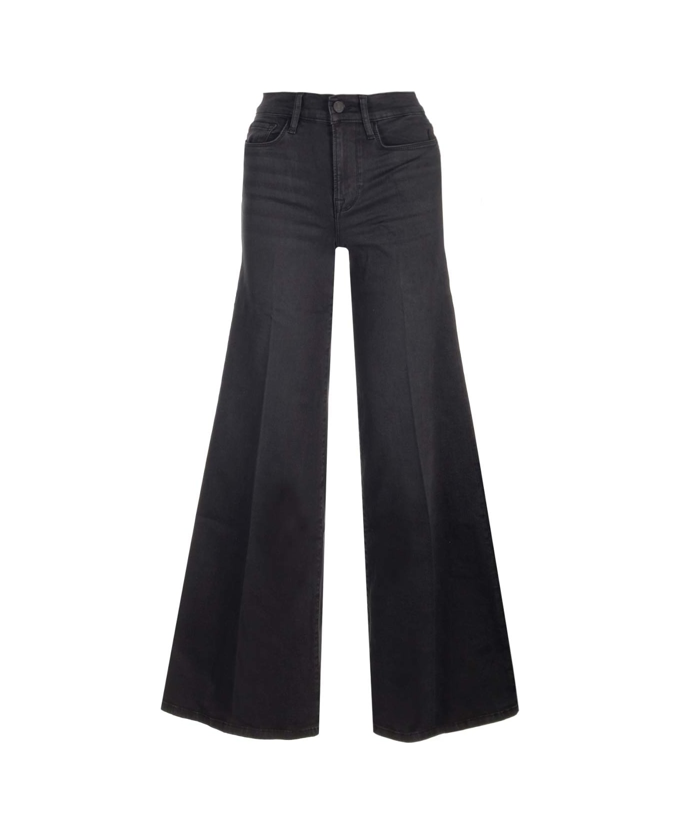 Frame 'kerry' Palazzo Jeans - Black
