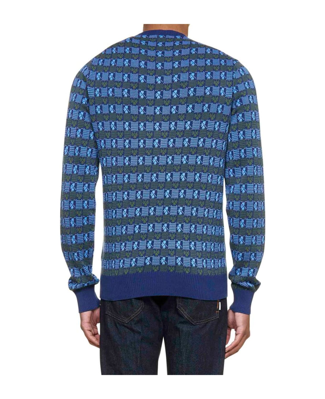 Malo Cotton Sweater - Blue