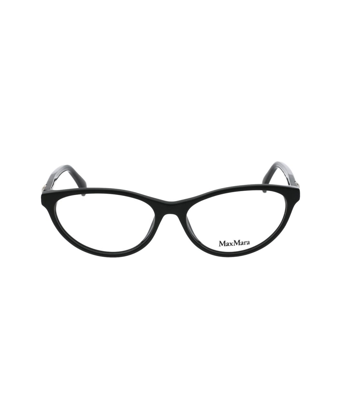 Max Mara Mm5025 Glasses - Nero アイウェア