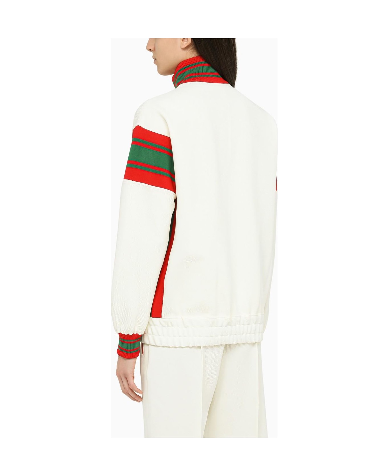 Gucci Ivory Sweatshirt With Zip - White