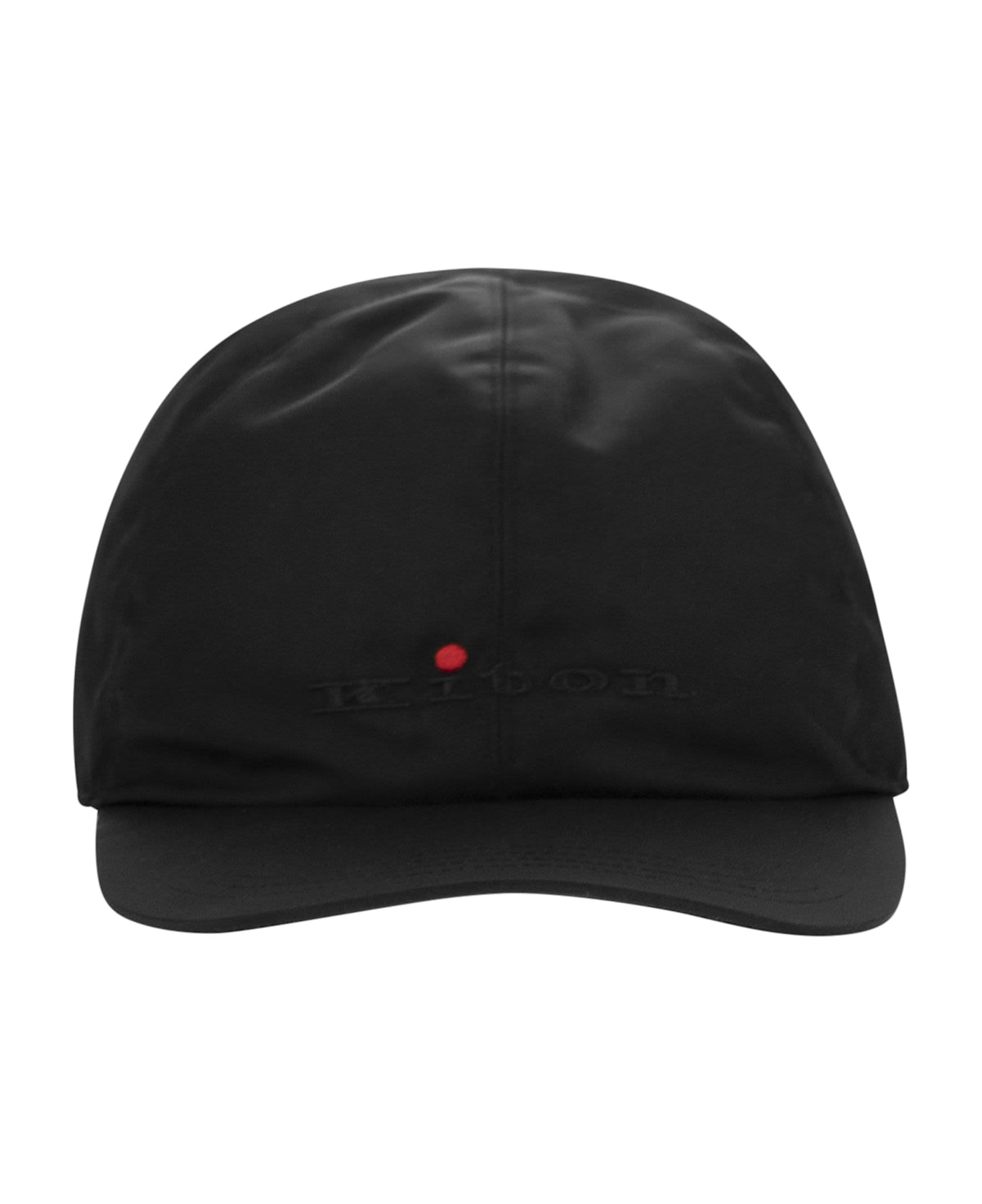 Kiton Baseball Cap With Logo - Black