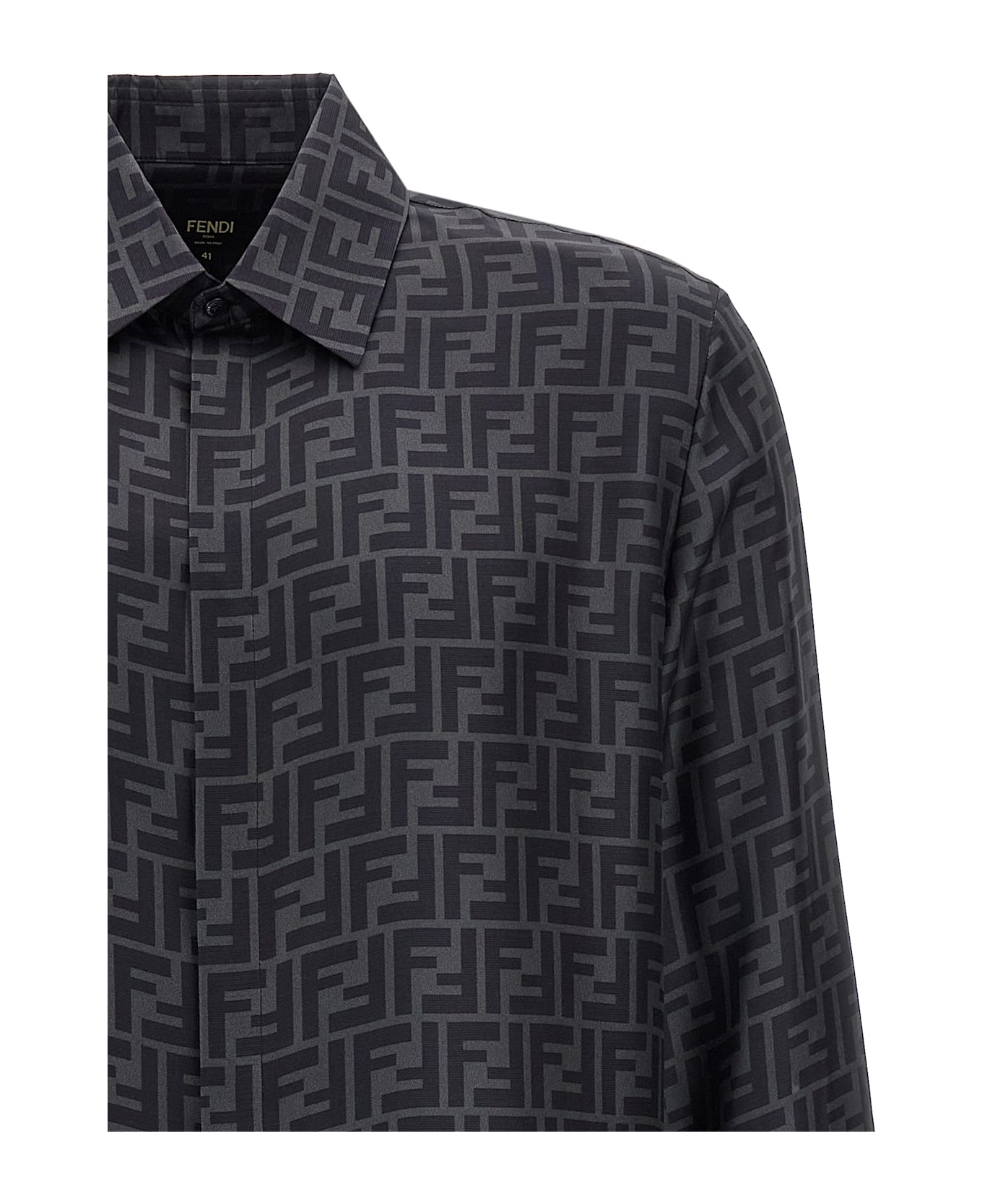 Fendi 'ff' Shirt - Gray