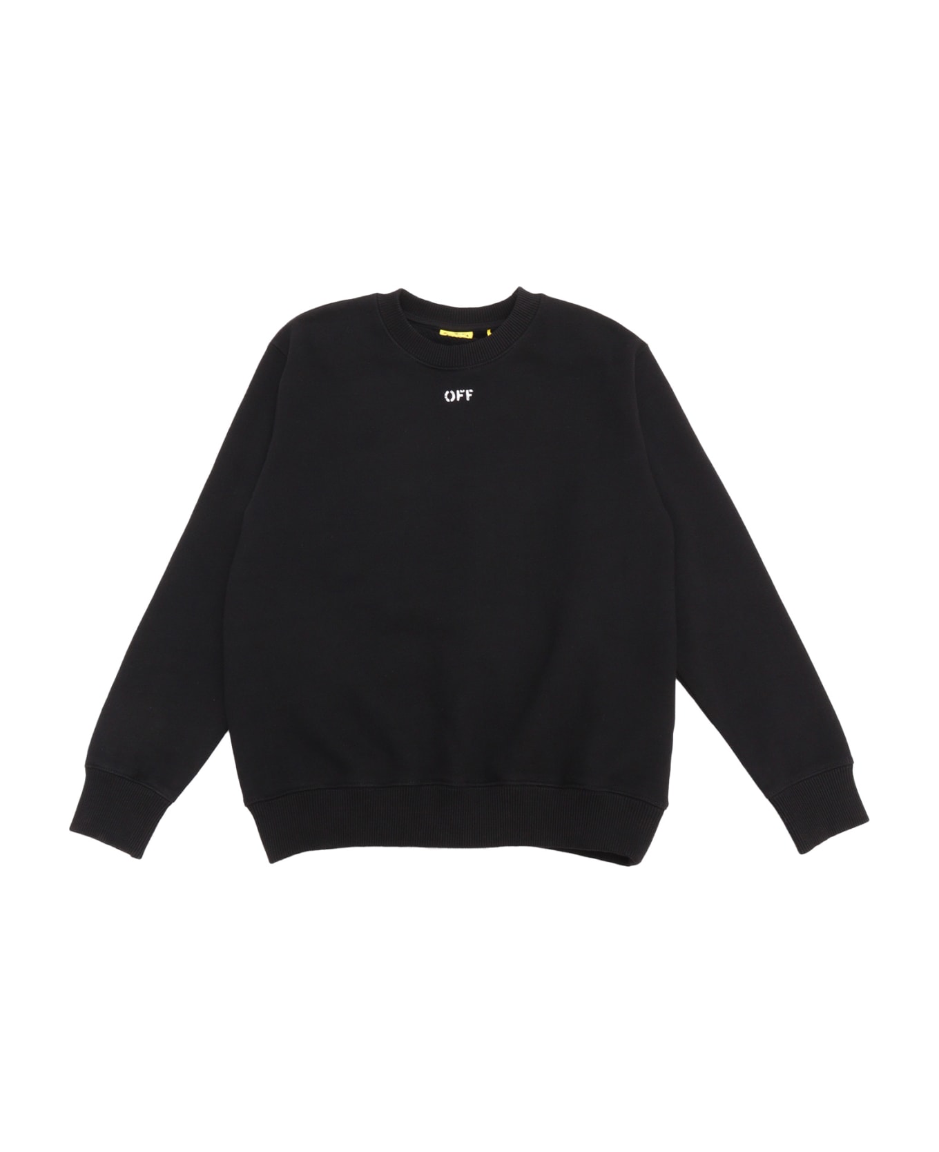 Off-White Off Stamp Plain Crewneck Black - White - BLACK ニットウェア＆スウェットシャツ