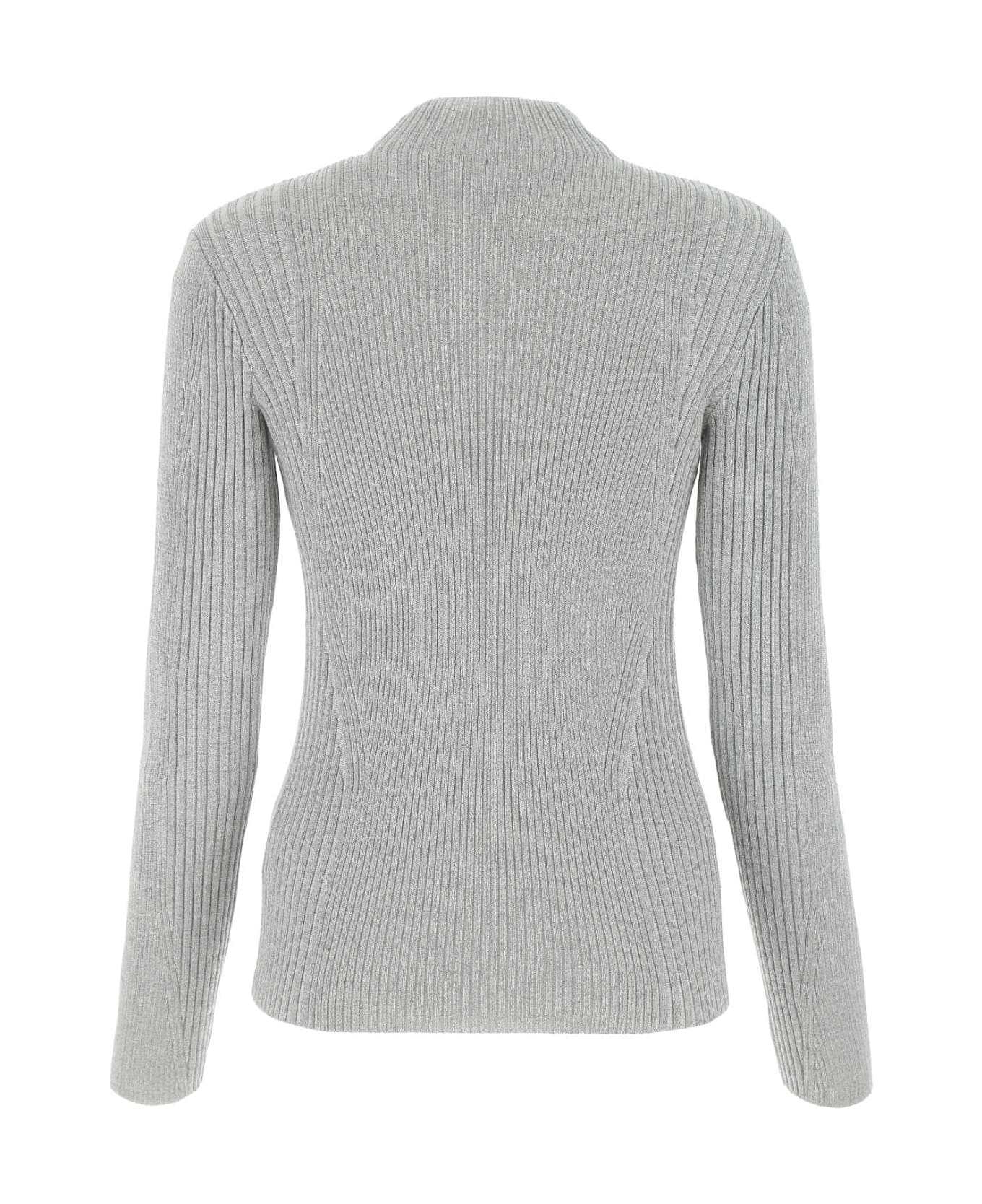 Dion Lee Light Grey Polyester Blend Sweater - SILVER