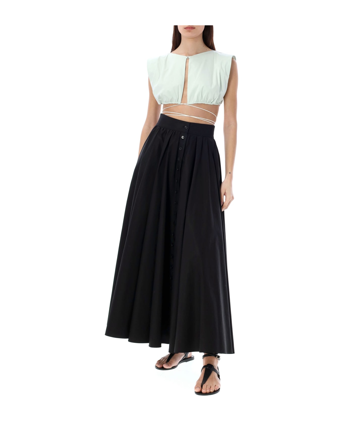 Philosophy di Lorenzo Serafini Cropped Top - LIGHT GREEN