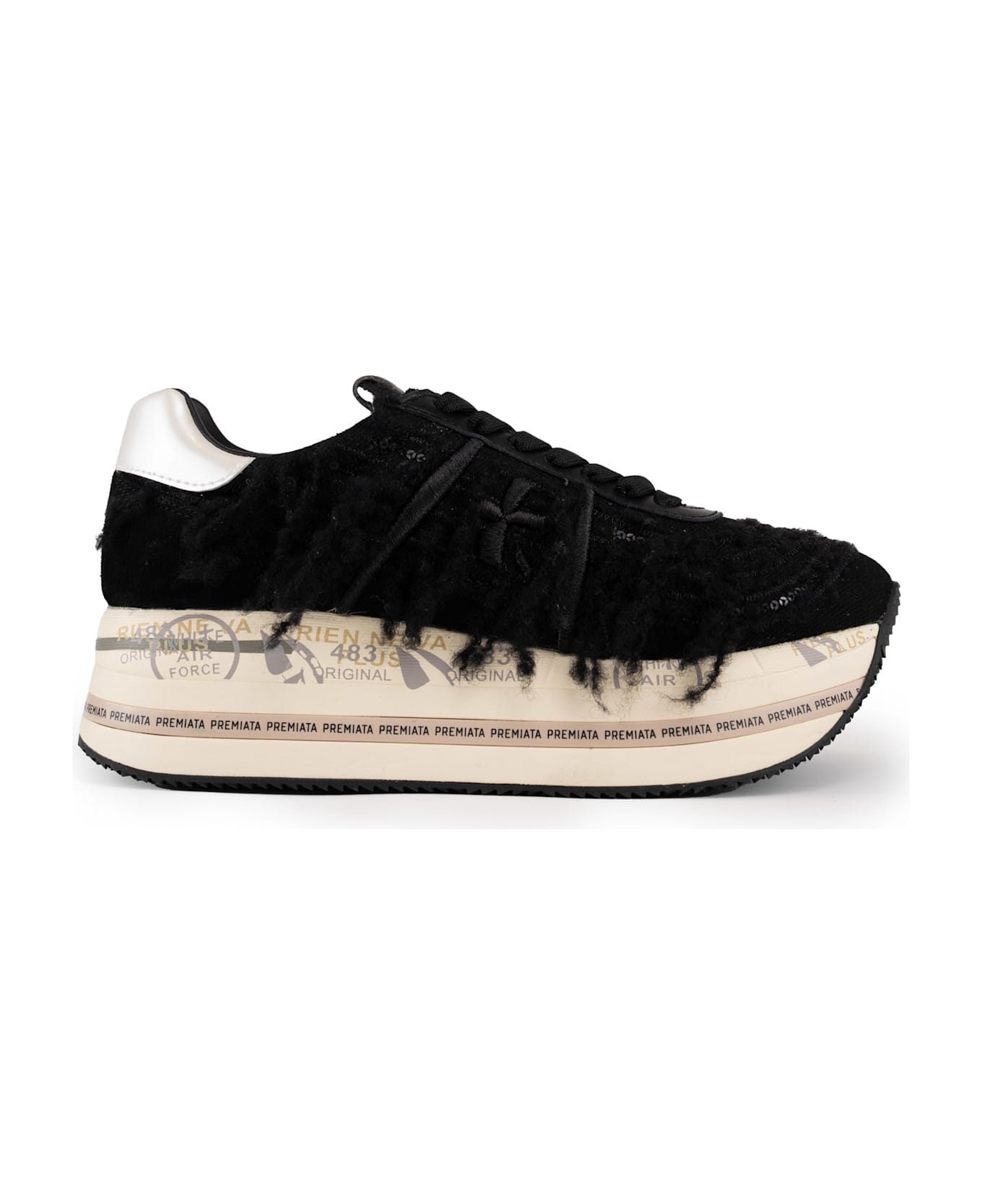 Premiata Beth 6959 Sneakers With Fringes - Nero