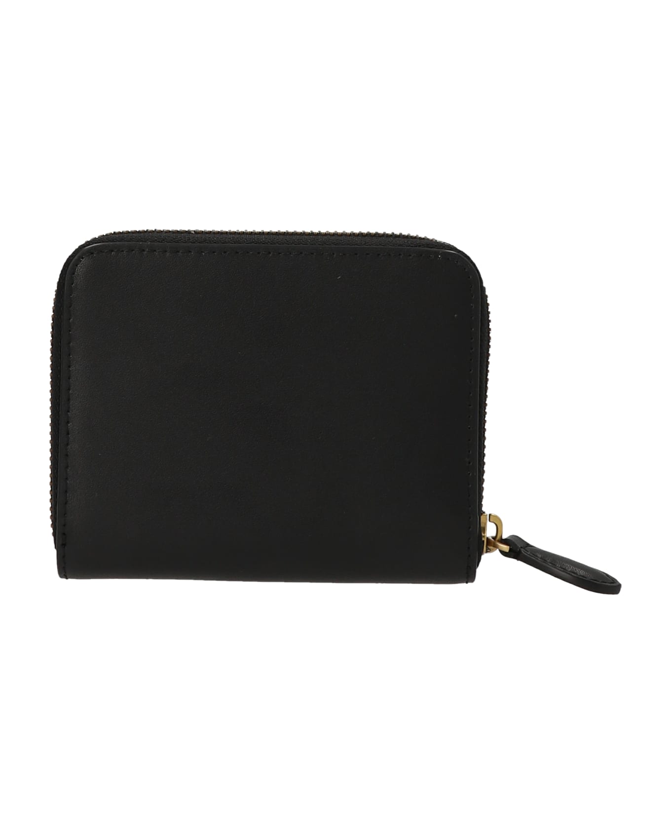 Pinko Leather Zip-around Wallet - Black