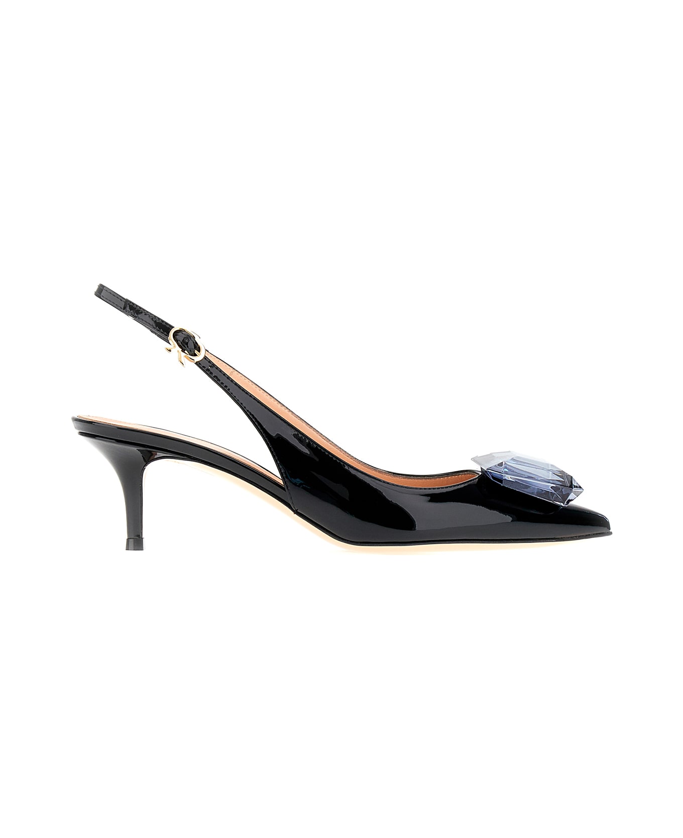 Gianvito Rossi Black Leather Jaipur Pumps - Nero