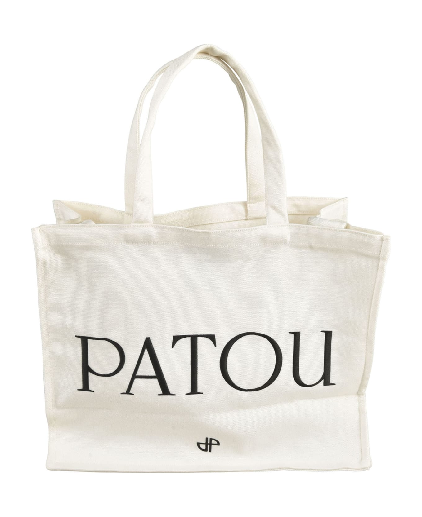 Patou Logo Large Tote - WHITE トートバッグ