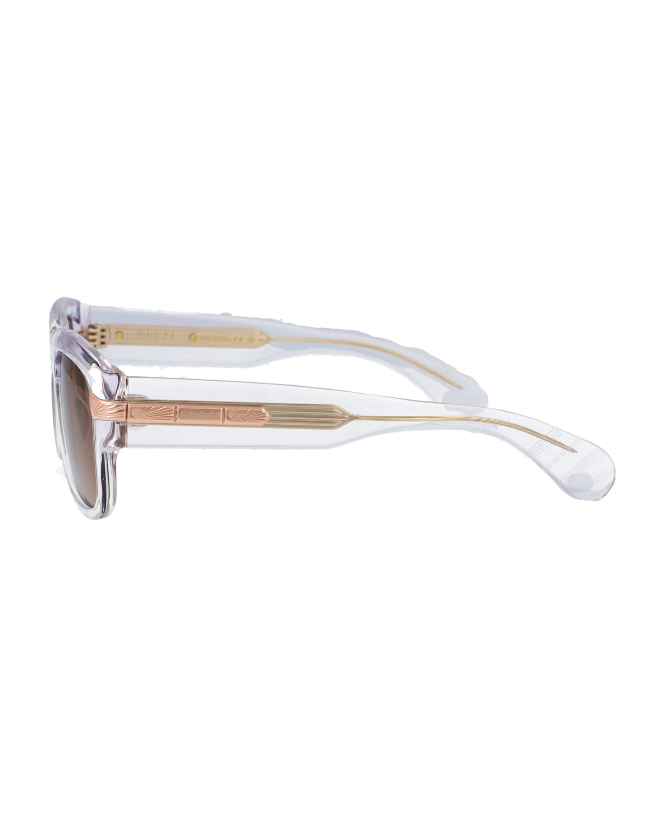 Gucci Eyewear Gg1517s Sunglasses - 004 CRYSTAL CRYSTAL BROWN