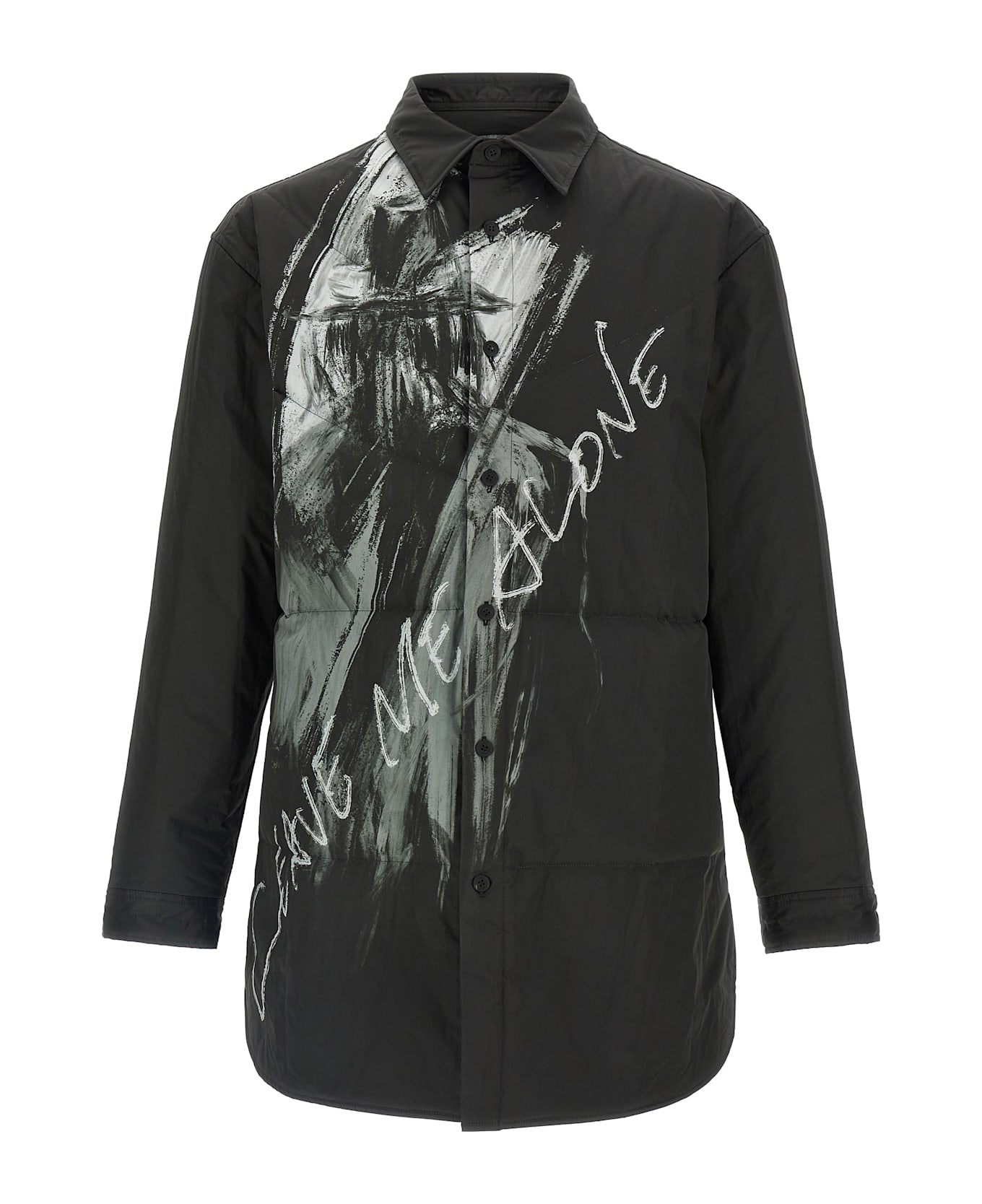 Yohji Yamamoto Padded Overshirt - Black  