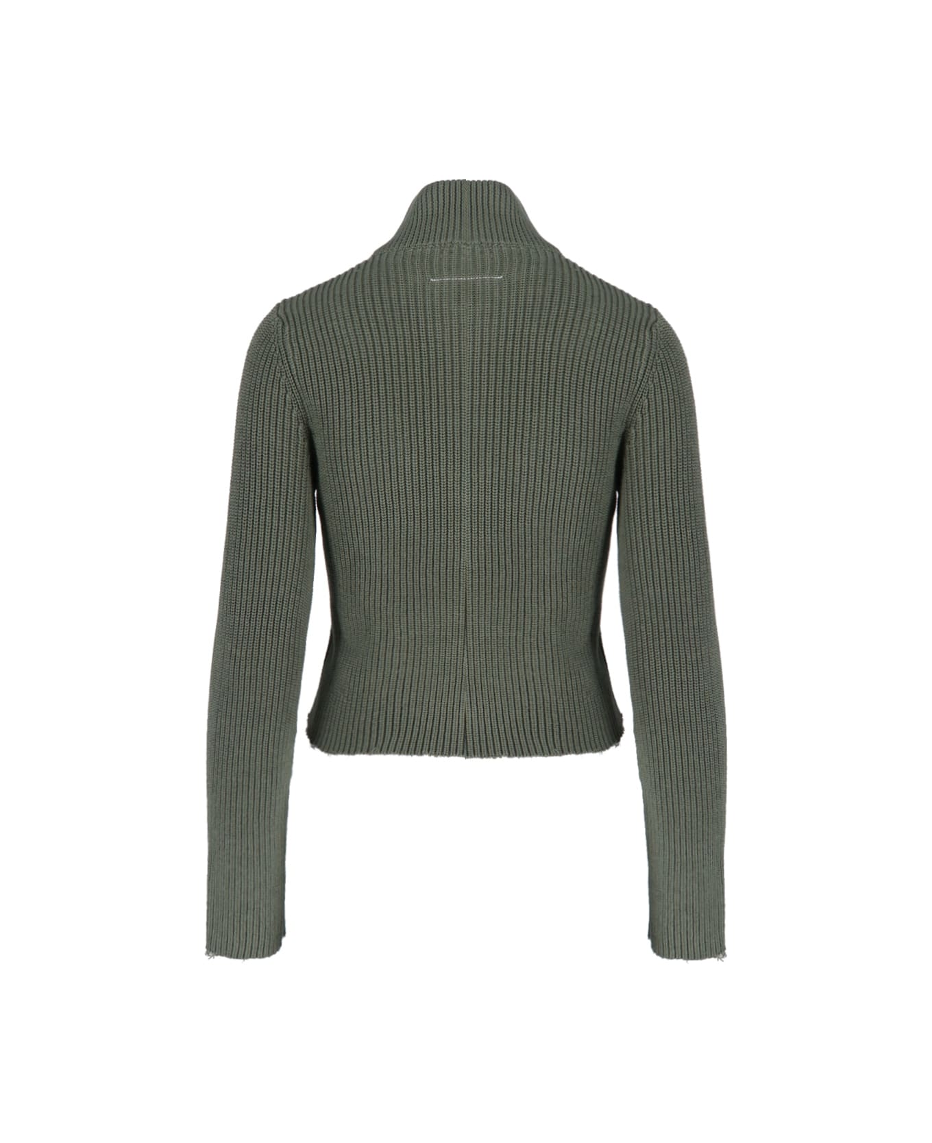 MM6 Maison Margiela Zip Sweater - Green ニットウェア