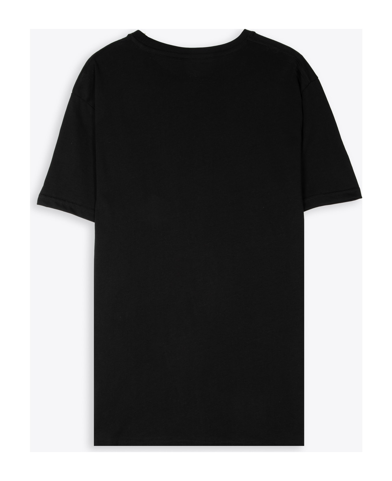 Alpha Industries Basic T Small Logo Black Cotton T-shirt With Chest Logo - Nero
