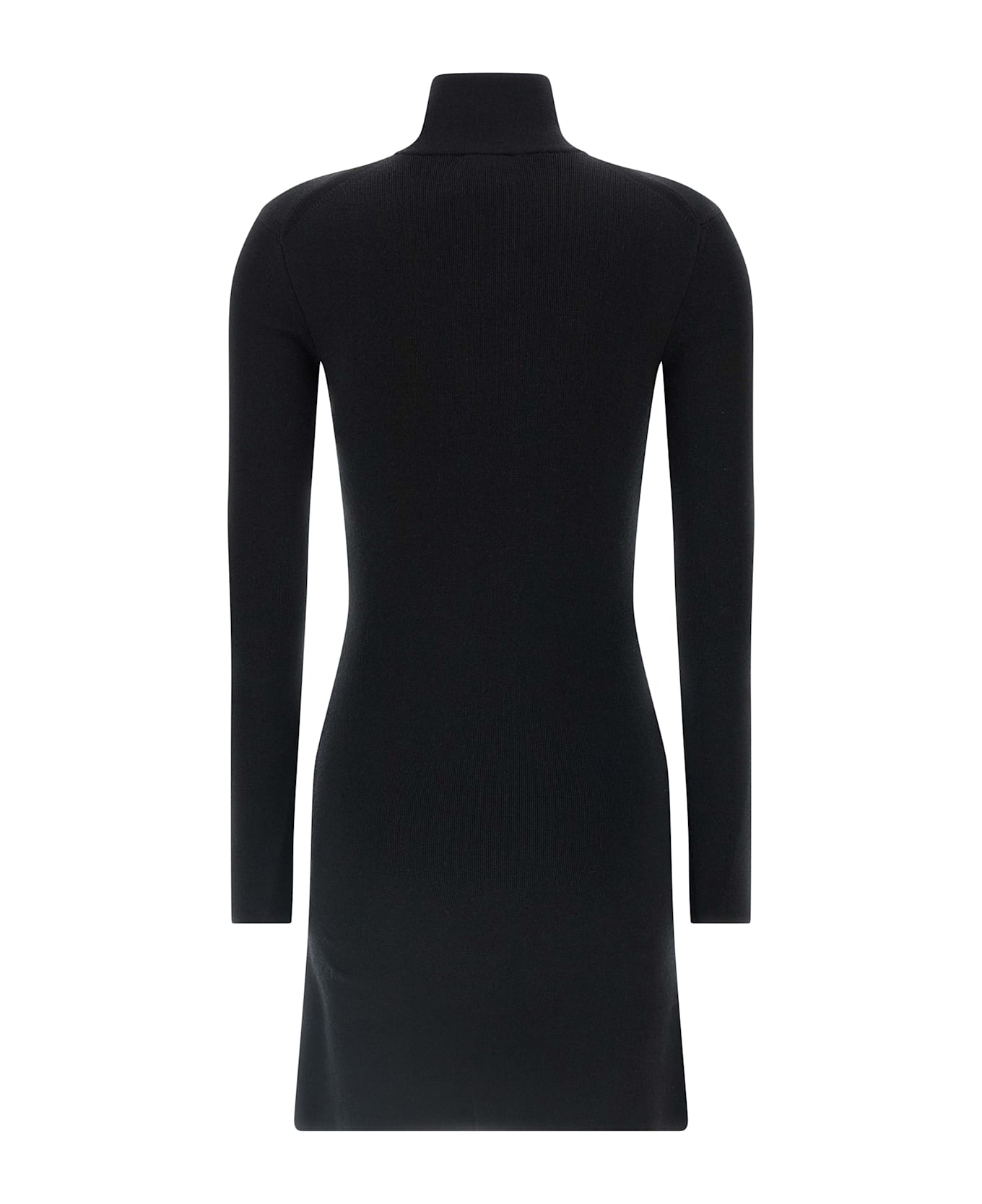 Courrèges Wool Knit Dress - Black