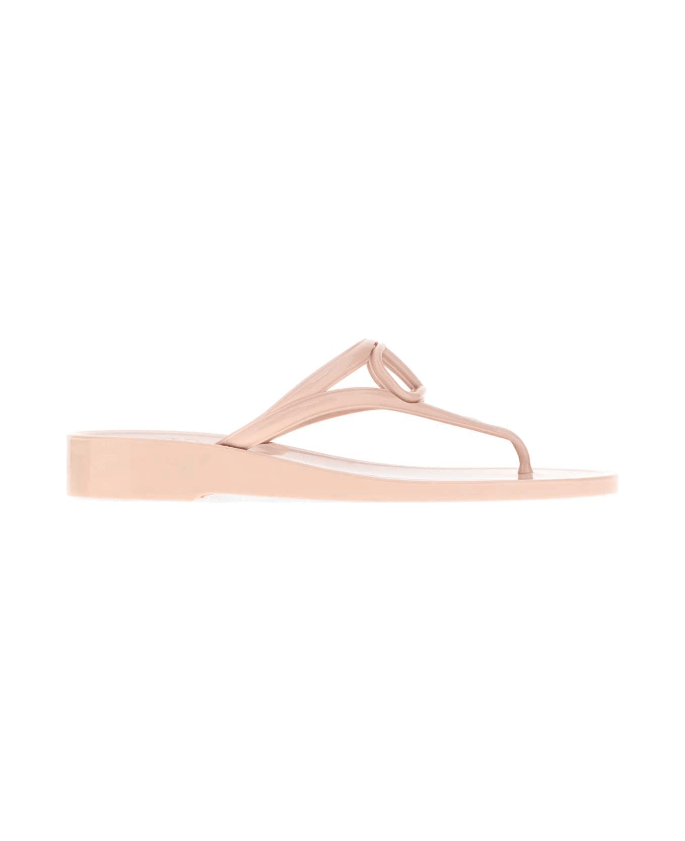 Pastel Pink Rubber Thing Slippers - Thumbnail 2