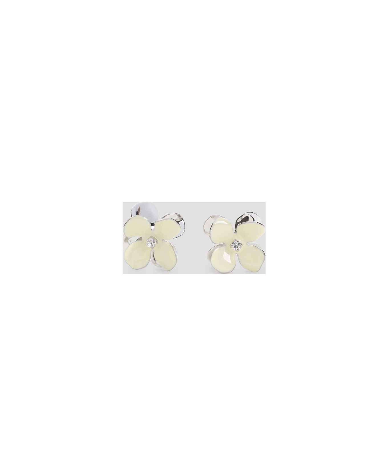 Marni Flower Earrings - Light Yellow