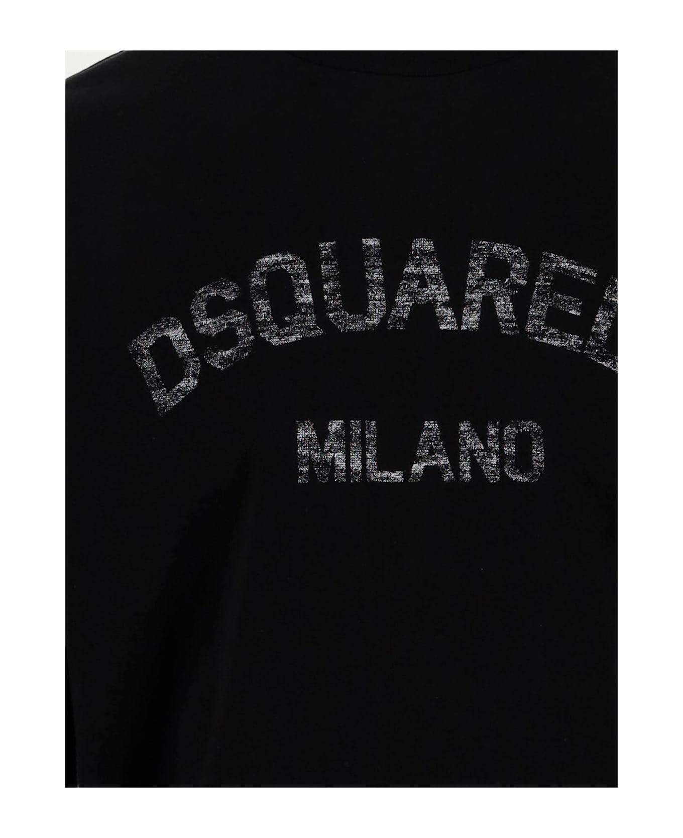 Dsquared2 Cotton T-shirt With Logo - BLACK