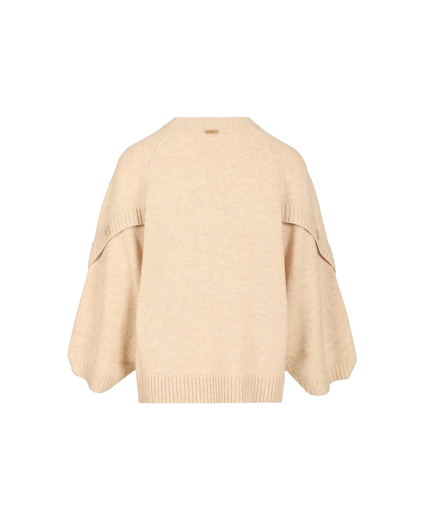 Max Mara Oversized Wool And Cashmere Sweater - BEIGE