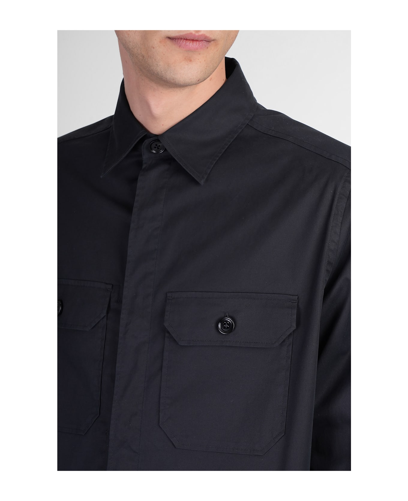 Zegna Shirt In Black Cotton - black