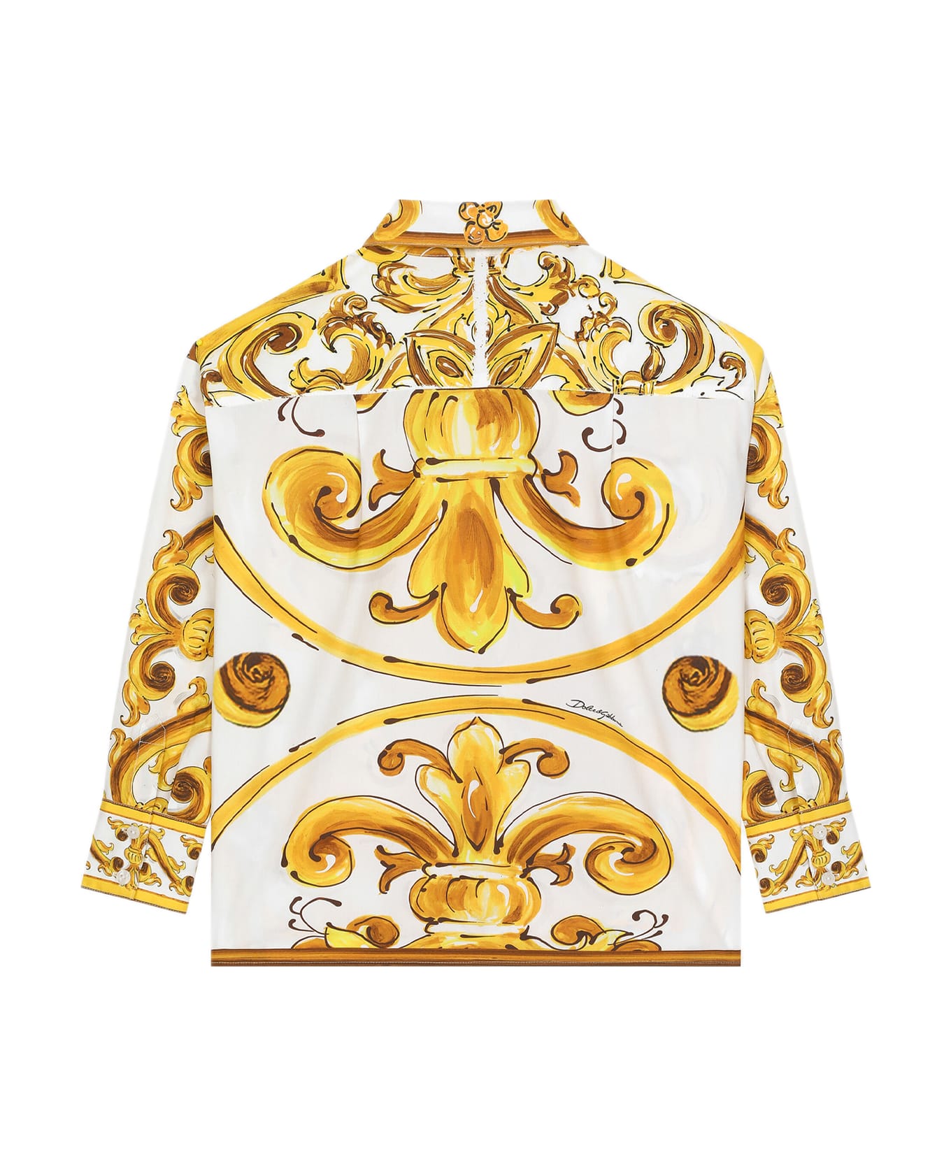 Dolce & Gabbana Shirt With Print - Yellow