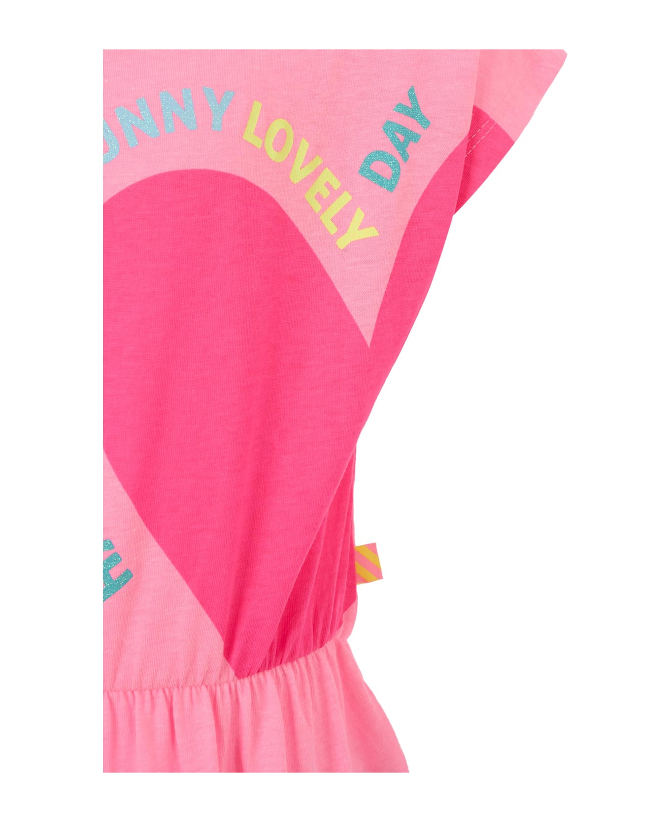 Billieblush Pink Dress For Girl With Coeur - Pink